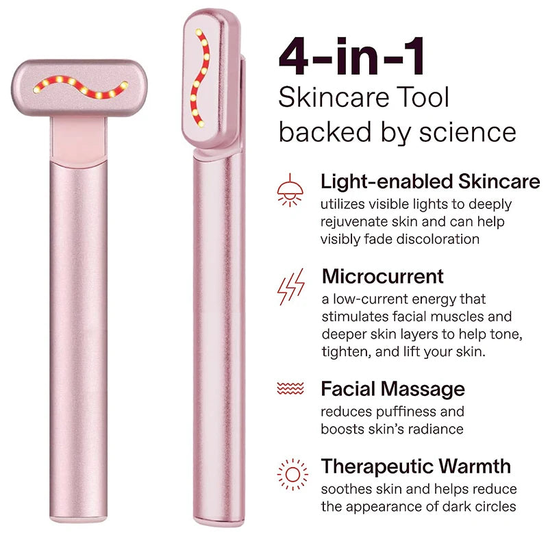Baguette lumière rouge – utilisation sur le visage